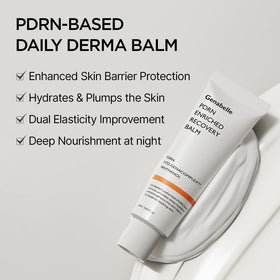 Genabelle recovery balm applied on hand demonstrating soothing finish and quick absorption benefit
