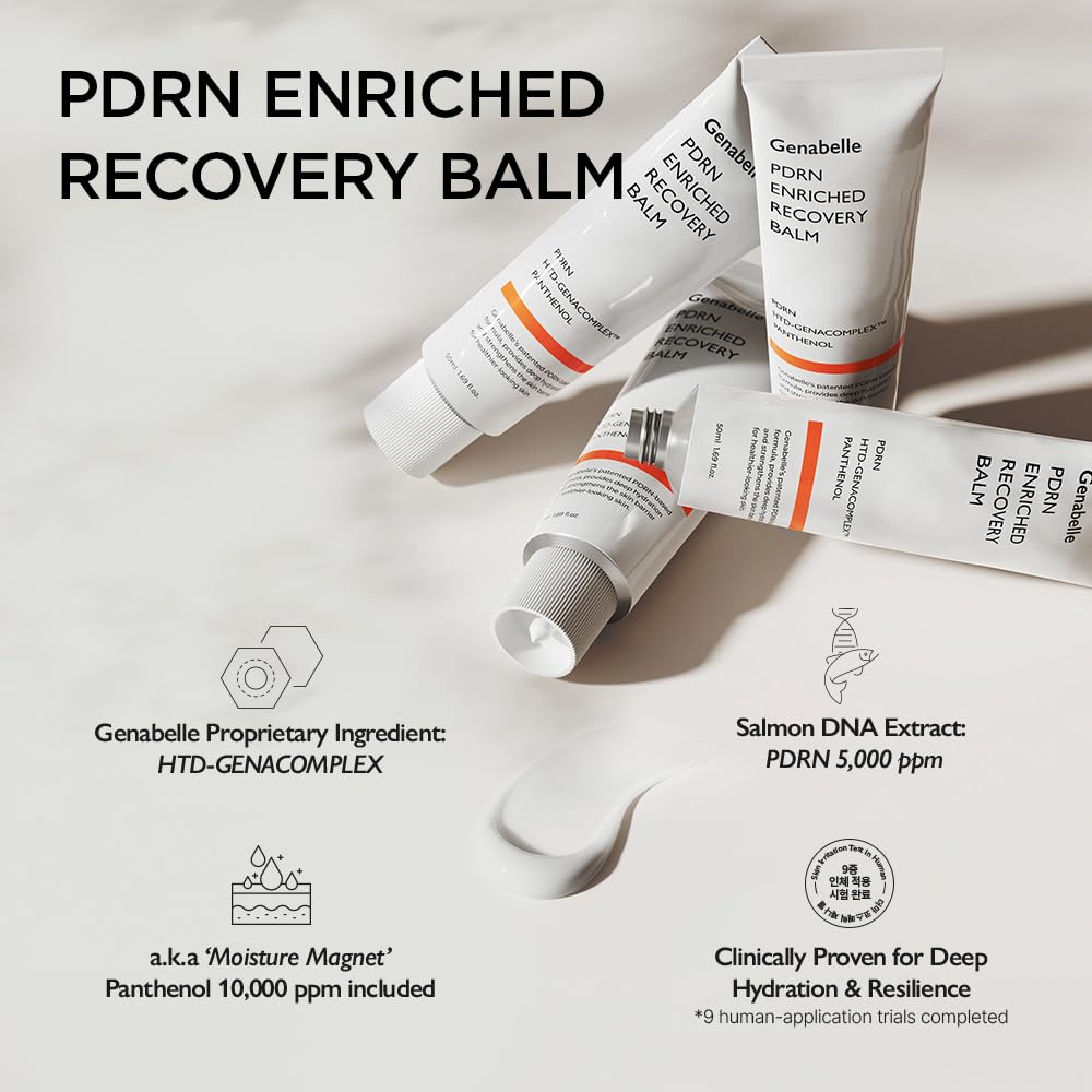 Genabelle recovery balm texture on spatula showing creamy consistency and hydrating properties