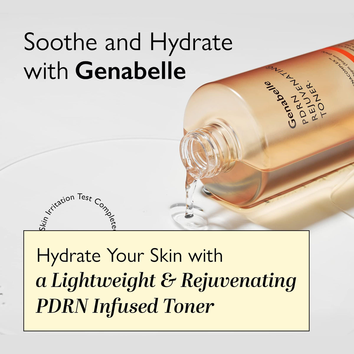 Genabelle ingredients flatlay showing key actives and skin-support benefit