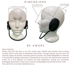 Genedy ear covers on vanity highlighting travel-ready protection for styling
