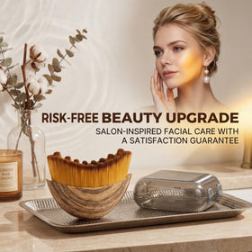 Generic 2026 styled on bathroom counter suggesting at-home spa benefits and convenience