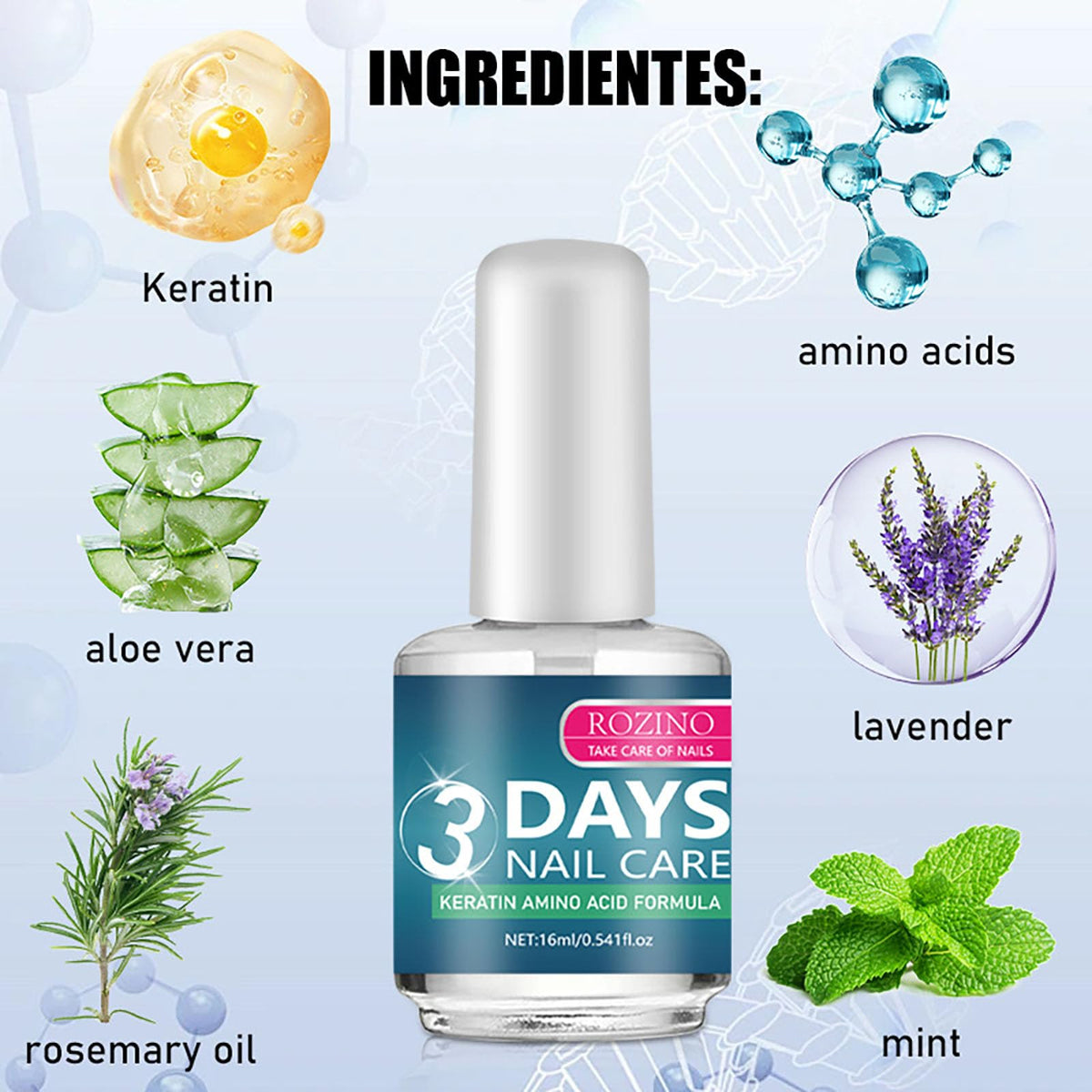 Generic treatment applied to cuticle area illustrating soothing hydration benefit