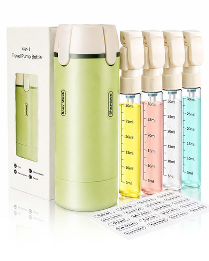 Generic brand front view showing compact 4-in-1 dispenser and space saving
