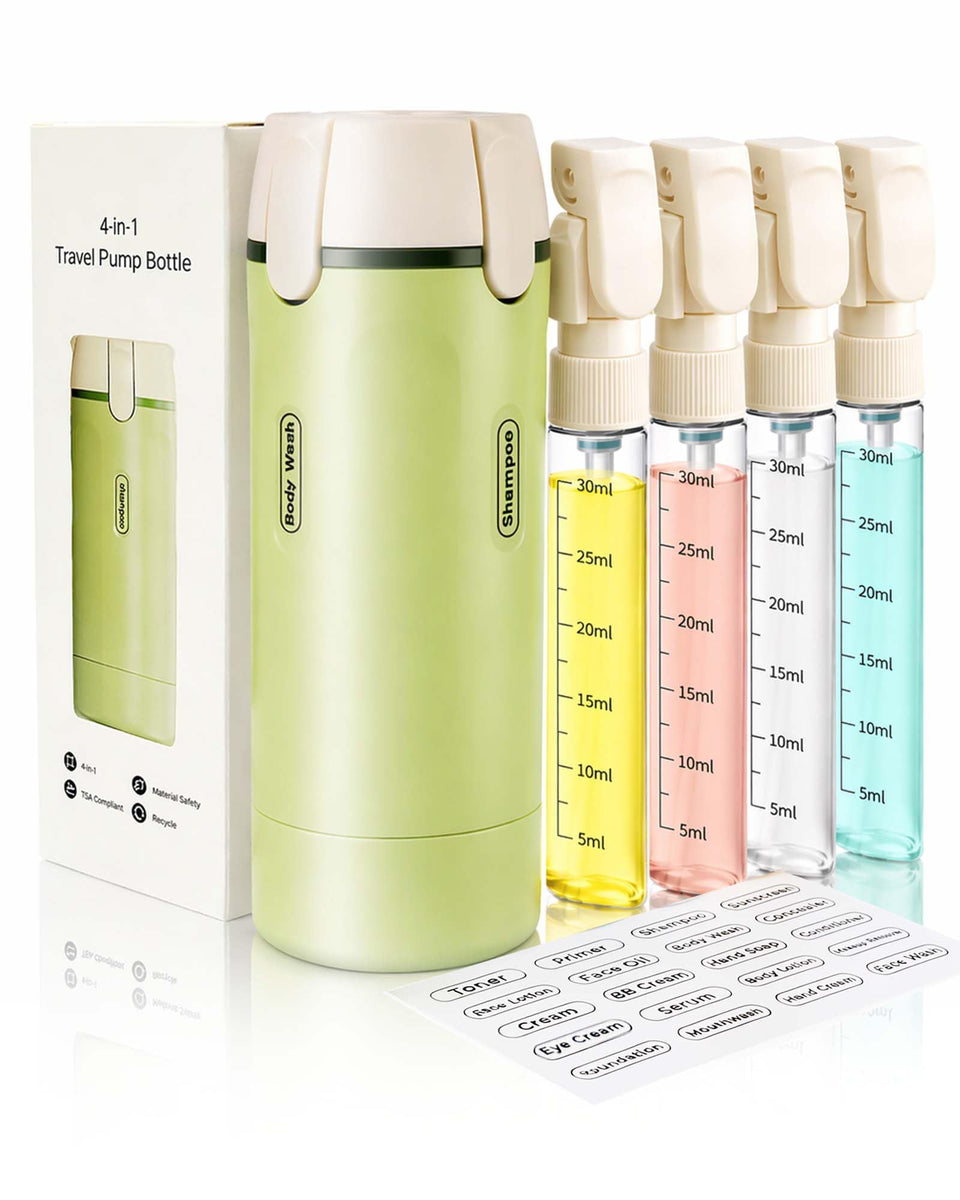 Generic brand front view showing compact 4-in-1 dispenser and space saving