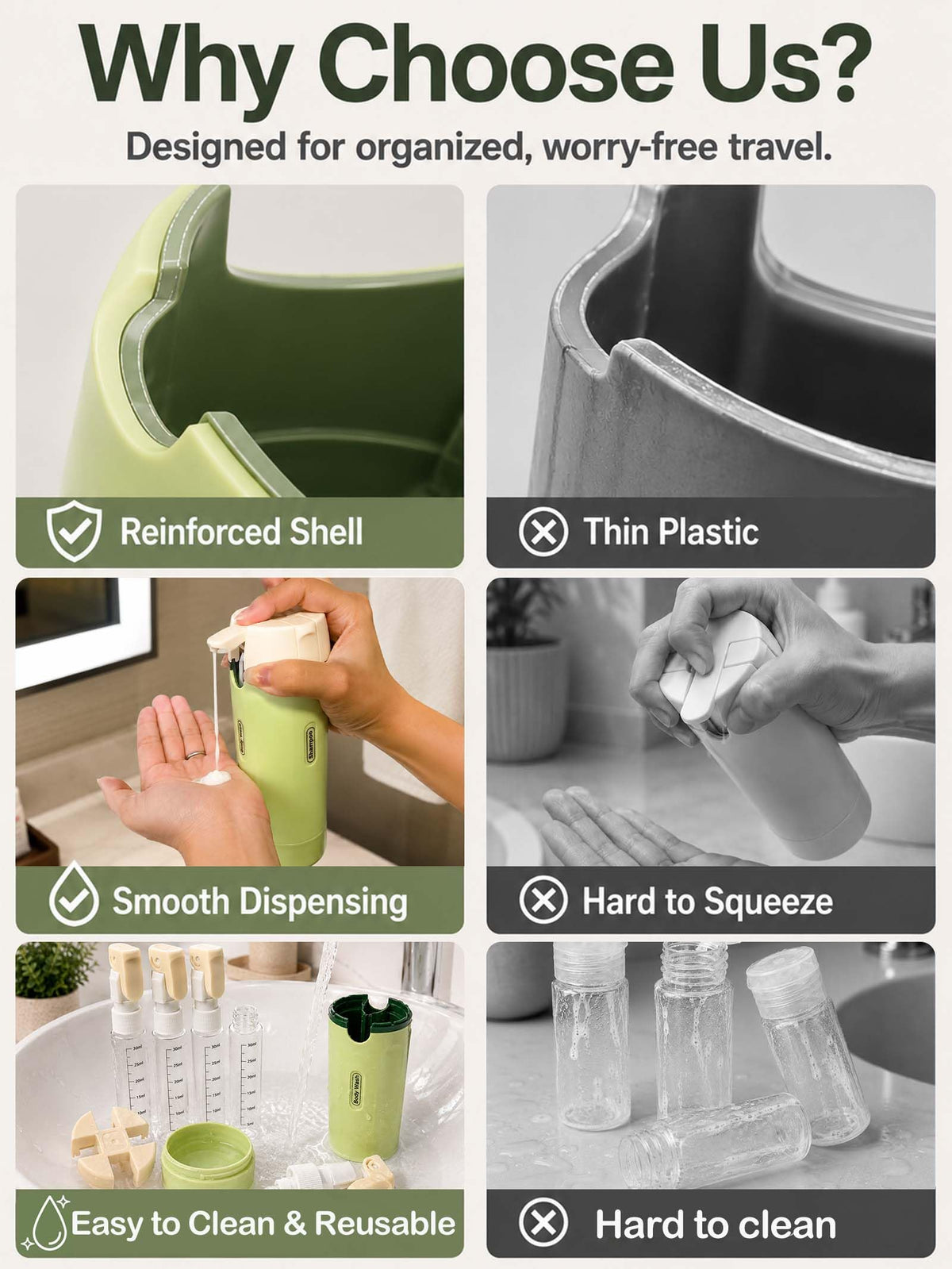 Generic brand pumping action dispensing lotion showing controlled delivery