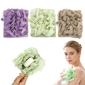 Generic bar soap pouch front view showing pocket and secure grip benefit