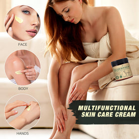 Generic brand ingredients castor oil and frankincense display supporting natural formulation