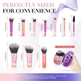 Generic full set of ten brushes displayed to show included tools and versatility