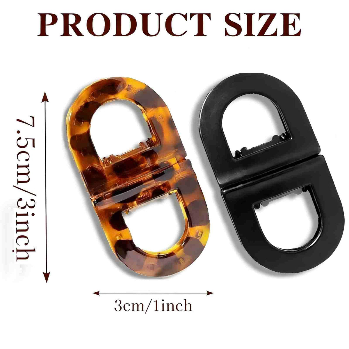 Generic magnetic hair clips holding thick hair demonstrating reliable grip