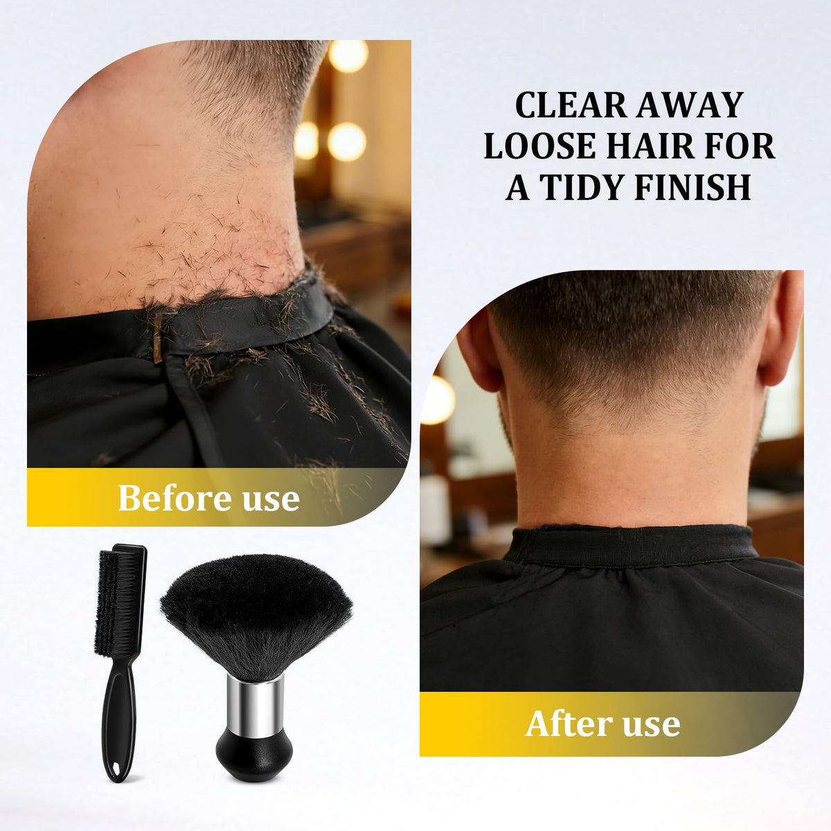 Generic clipper brush close-up showing firm bristles for precise cleaning of blades and guards