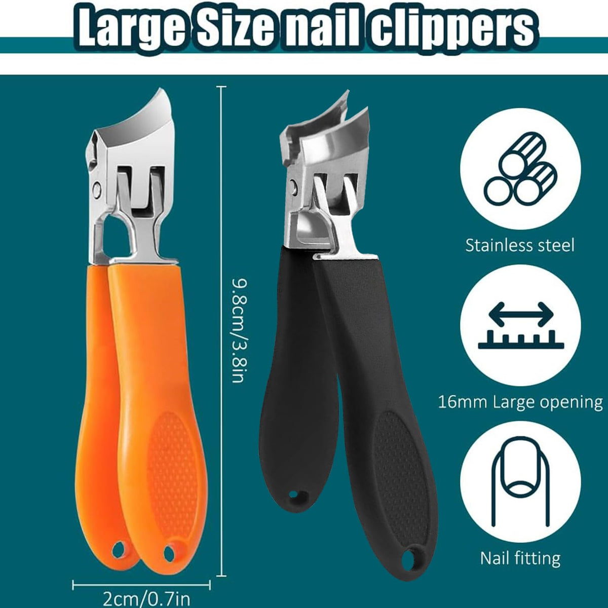 Generic clipping action on a toenail showing controlled cut and reduced nail splitting benefit