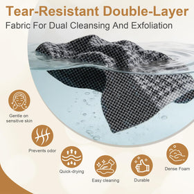 Generic close-up of hexagonal weave texture for deep cleansing benefit