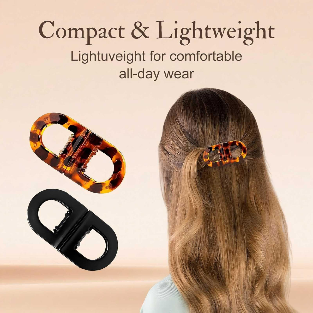 Generic magnetic hair clips close-up magnet detail highlighting secure snap