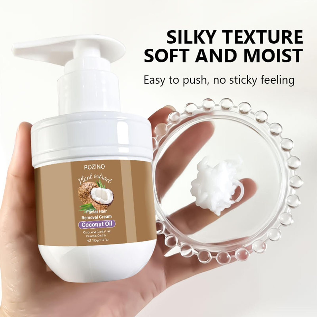Natural ingredient display with coconut and aloe highlighting Generic brand's plant-based soothing benefits