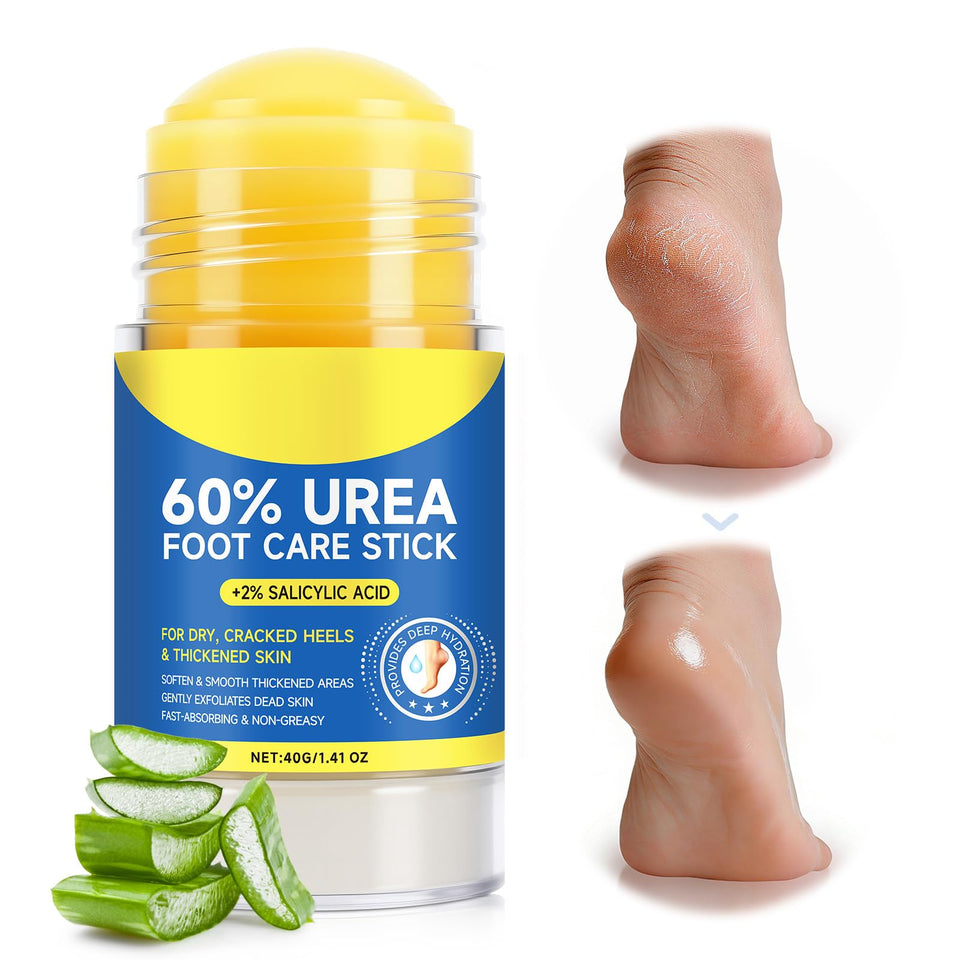 Generic 60% Urea foot stick front packaging shows product and benefits