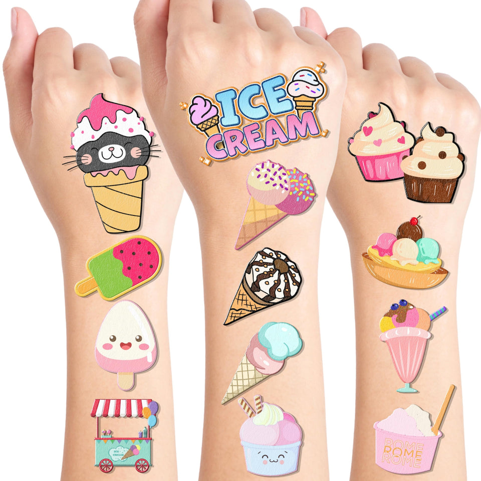 Generic brand front packaging showing 96 tattoos and party appeal