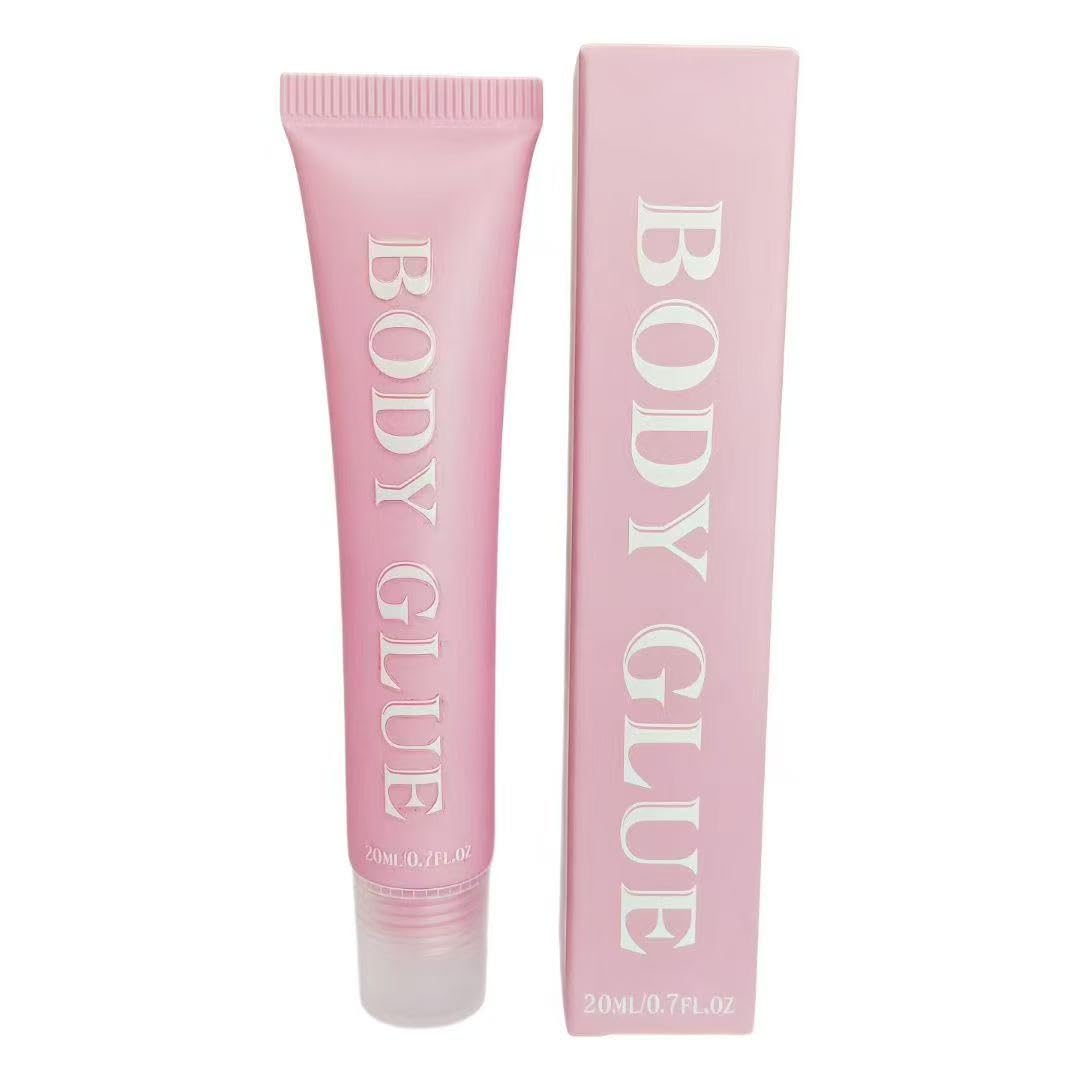 Generic front packaging showing tube and label, clear all-day hold benefit
