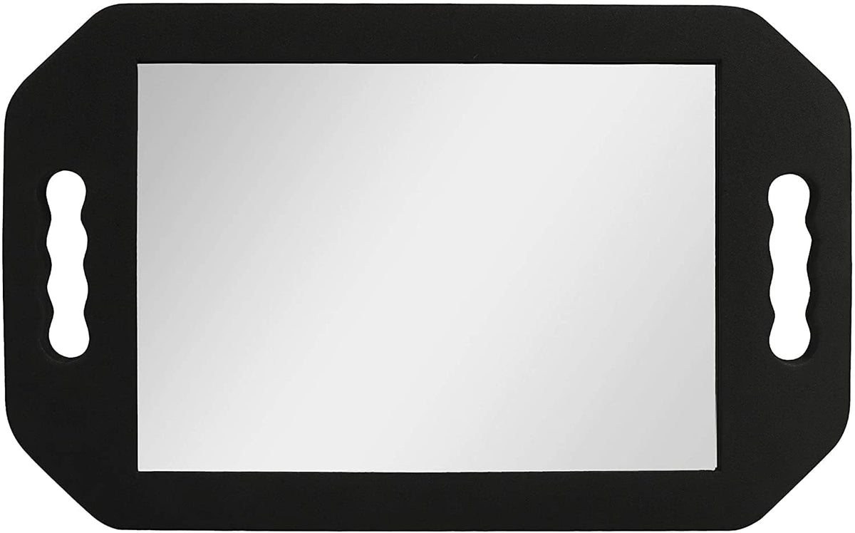 Generic foam mirror front view showing clear reflection and professional use benefit