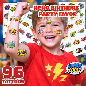 Generic close-up of tattoo sheet details highlighting crisp print and vibrant colors