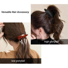 Generic in-use ponytail styling demonstrating quick secure hair control