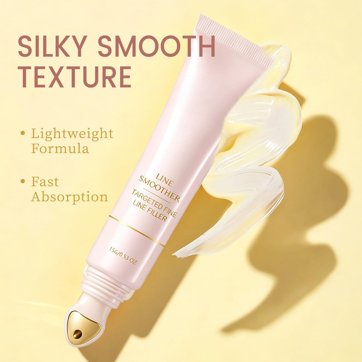 Generic instant fine line filler paired with foundation showing primer layering benefit