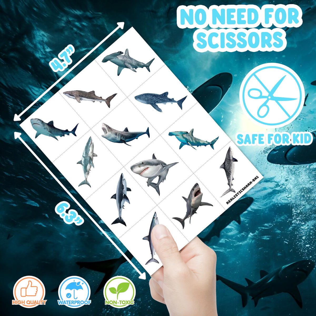 Generic hands applying tattoo with damp cloth, fast easy application