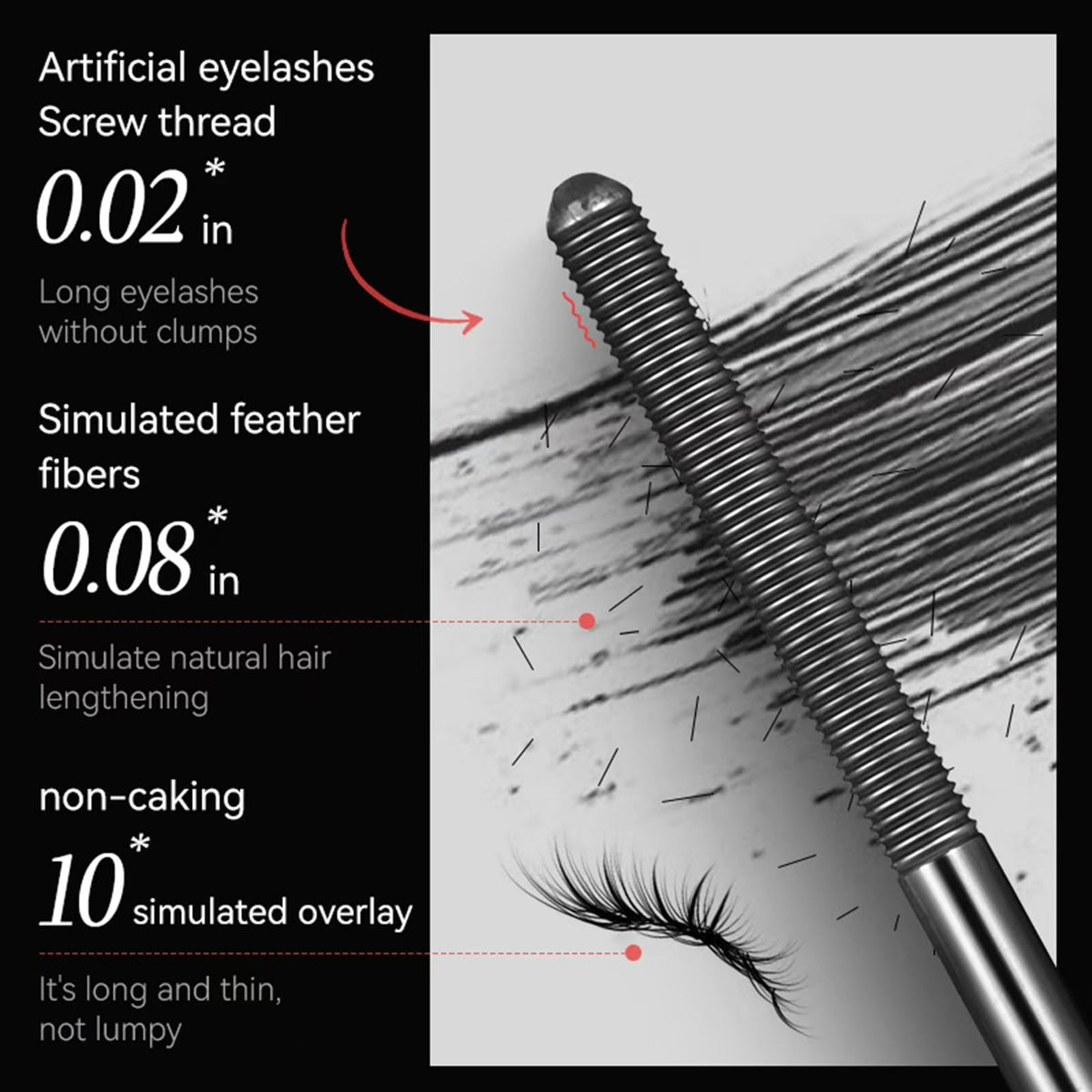Generic Iron Wand before and after lashes highlighting dramatic volume results