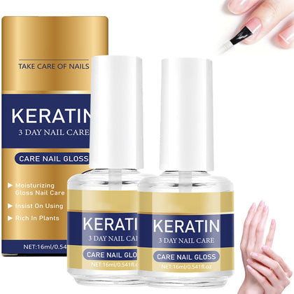 Generic Keratin Nail Care Oil front bottles showing packaging and size benefit