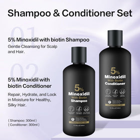 Generic product label detail showing brand and ingredient highlights for scalp support