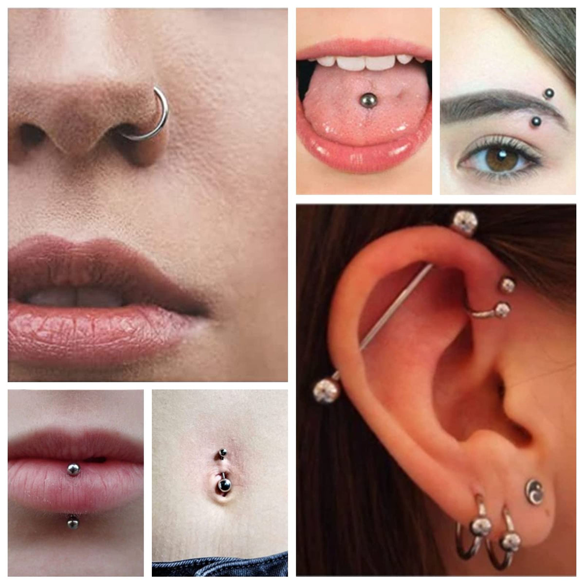 Generic lifestyle bathroom setup with kit visible for convenient at-home piercings