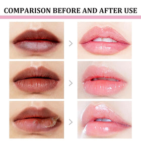 Generic brand application on lips demonstrating smoother finish