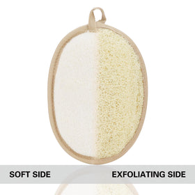 Generic loofah close-up fiber texture showing gentle exfoliation benefit