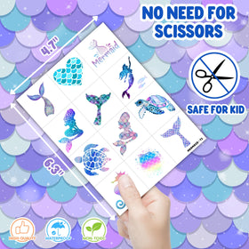 Generic mermaid kids party use with happy children adding instant fun