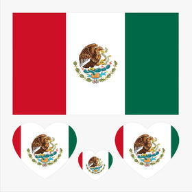 Generic Mexican flag front packaging showing 18 sheets and clear branding, convenient fan benefit