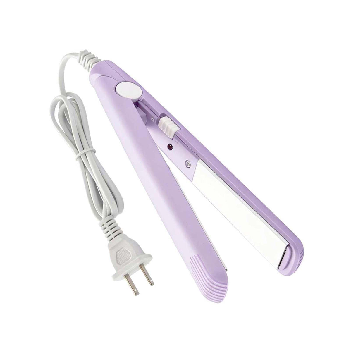 Generic mini flat iron with storage box demonstrating easy packing and protected storage