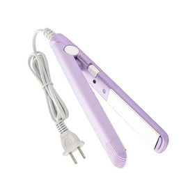 Generic mini flat iron with storage box demonstrating easy packing and protected storage