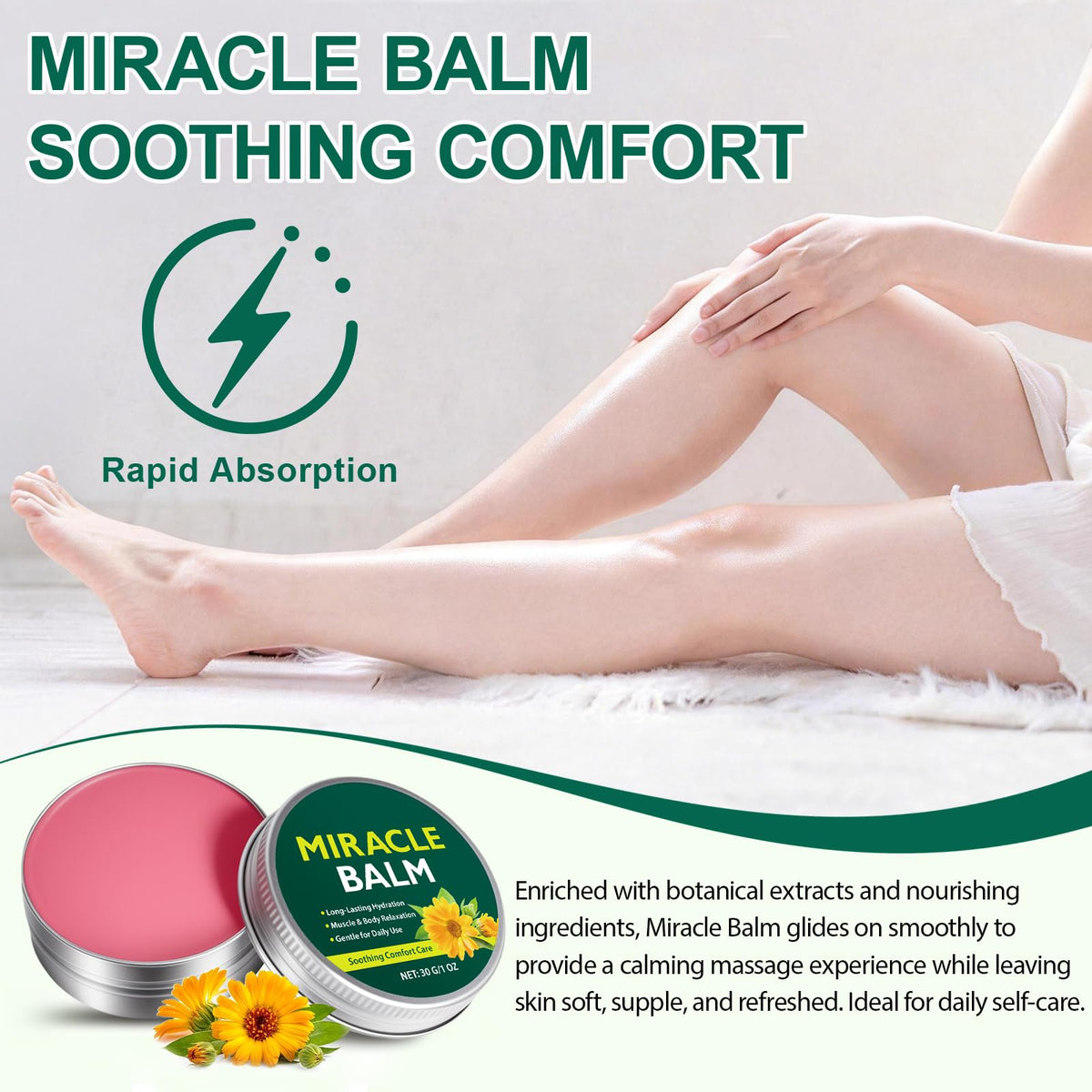 Generic Miracle Balm on a nightstand showcasing daily routine convenience