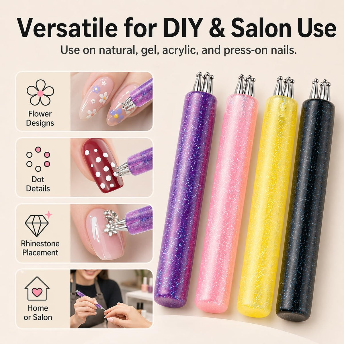 Generic using pen to place a rhinestone for accurate embellishment placement