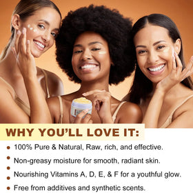 Generic smoothing shea butter into hair ends for nourishment and frizz control