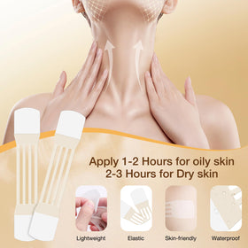 Generic side profile demonstrating improved jawline definition with tape