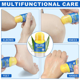 Generic size comparison with hand to show portable heel stick convenience