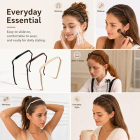 Generic square headband smooth edge close-up protecting hair from breakage