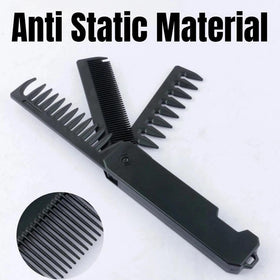 Generic texturizing comb ergonomic handle detail for confident, slip-free control