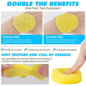 Generic pad used on face in cleansing demo for quick refresh benefit