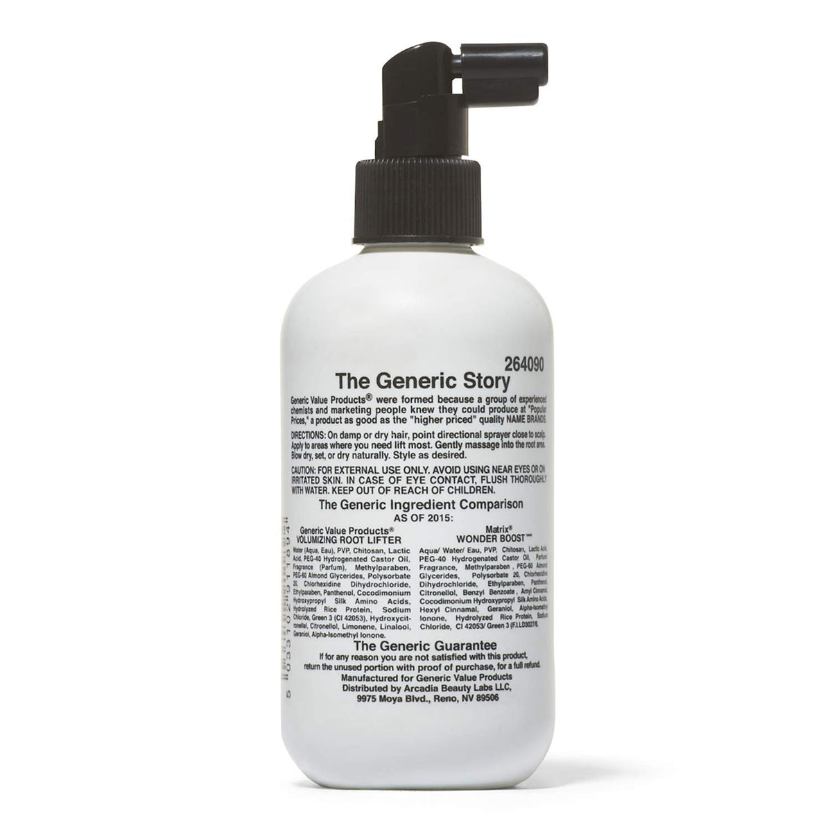 Generic Value Products used to lift roots while blow-drying for lasting body