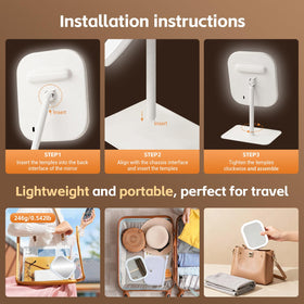 Generic mirror angled to show 270-degree rotation and flexible positioning benefit
