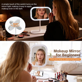 Generic mirror touch controls being used for quick brightness and mode adjustments