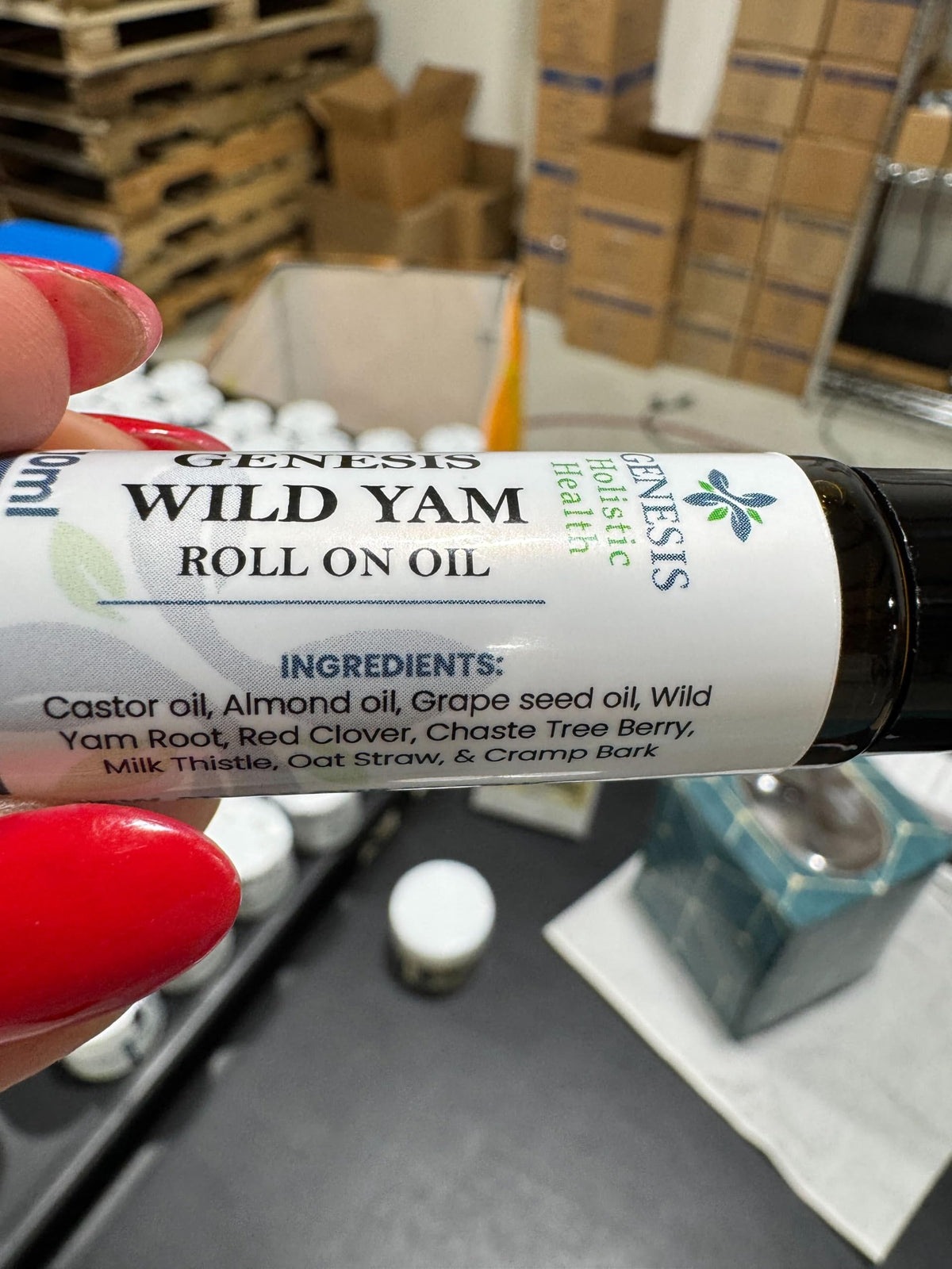 Genesis Wild Yam lifestyle scene in purse with wellness essentials for on-the-go care benefit