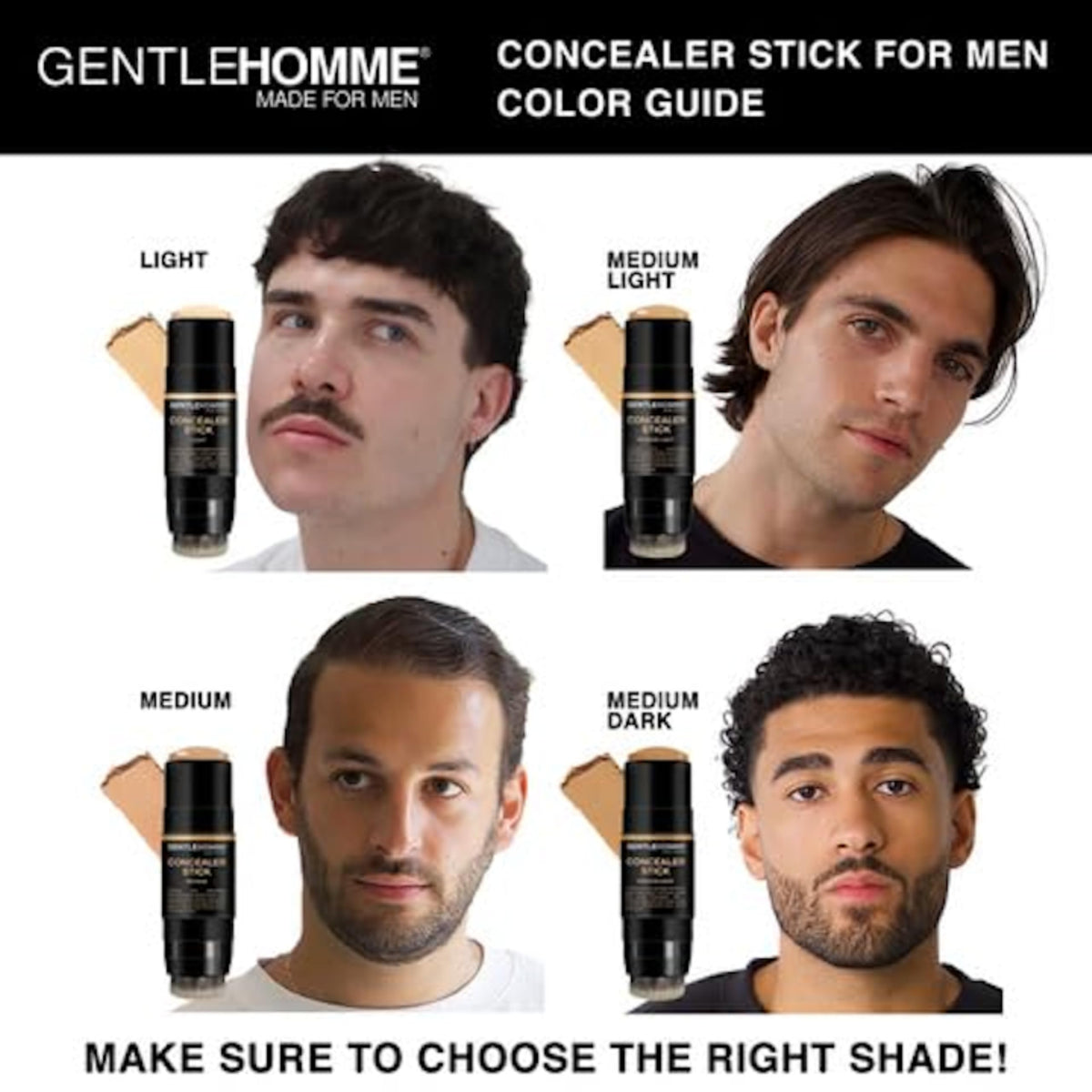 Gentlehomme concealer application under-eye reducing visible darkness