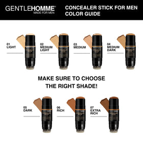 Gentlehomme concealer size comparison next to razor for travel convenience